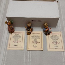 Studio Hummel Berta Hummel Christmas Ornament Set of 3 Goebel Ashton-Drake COA picture