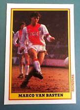 MARCO VAN BASTEN AJAX AMSTERDAM 1987 ORIGINAL ROOKIE CARD WORLD FOOTBALL CARD picture
