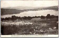 1923 Lake Winnipesaukee & Waukewan From Pinnacle Meredith NH Posted Postcard picture