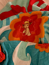 COPPERTONE Girl Tropical Beach Towel Cotton Vintage Vibe Advertisement picture