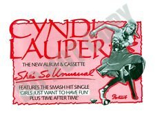 1983 Cyndi Lauper She's So Unusual Record Album Magazine Promo Ad 8x10 Photo picture