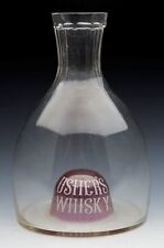 ANTIQUE USHER'S WHISKY ADVERTISING WATER CARAFE 19TH C. picture
