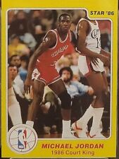 1986 Star Court Kings MICHAEL JORDAN Rookie RC #18 Yellow NBA Chicago Bulls Rare picture