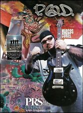 P.O.D. Marcos Curiel Signature PRS guitar advertisement 2002 ad print picture