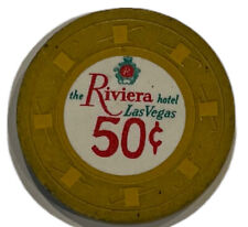 Original 1950s Riviera Hotel Las Vegas 50 cent Casino Chip 5th Issue picture