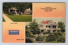 Mena AR-Arkansas, Homes Of Radio Stars, Lum & Abner, Antique Vintage PC Postcard picture