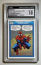 1990 Impel Marvel Universe #149 Spider-Man Presents Spider-Man CGC 10 GEM MINT picture