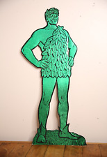 Vintage 1985 Jolly Green Giant Advertising Store Display Sign Cardboard Icon picture