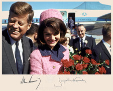 John F Kennedy Jacqueline Kennedy 11-22-63 Dallas Signed 8x10 Photo REPRINT picture