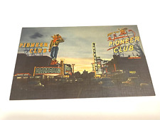 Vintage Linen Postcard Pioneer Club Casino Las Vegas picture