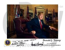 PERSONALIZED President Donald J. Trump autographed 11x8.5 portrait photo REPRINT picture