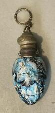 Antique Venetian Art Glass Chatelaine Perfume Scent Bottle with Jeweled Top picture