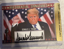 Donald Trump Presidential Signatures Card Signed POTUS 45th President 1/1000 #2 picture