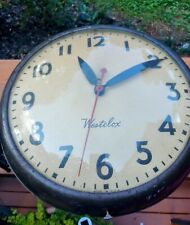 1940s Westclox General Time Corporation School Clock,  Farmhouse,  Industrial 🕜 picture