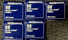 Vintage Bostitch B8 Staples Box, 1000 staples/bx  TOTAL OF 5 BOXES=5000 staples picture