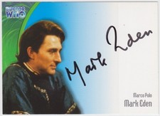 2002 DR WHO DEFINITIVE SERIES 3 MARK EDEN AS MARCO POLO AUTOGRAPH CARD AU9 picture