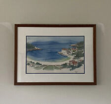 BORAS , Hvar Island, Croatia. 2002, Hand Painted & Signed Watercolor Painting picture