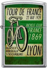 Zippo Tour De France 22 May Bicycle Club Lyon 1869 Retro Poster Street Chrome picture