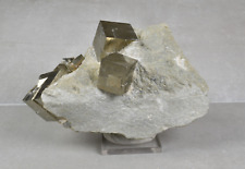 Large Natural Pyrite Cube on Matrix from Spain 16 cm  # 19843 picture