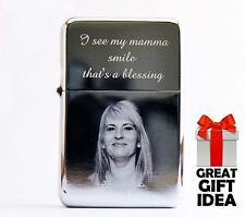 Photo & Text Personalised Engraved Windproof Lighter Quality Christmas Gift picture