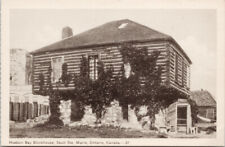 Sault Ste Marie Ontario Hudson Bay Blockhouse c1954 PECO Postcard H21 picture