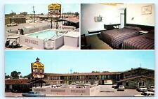 HOBBS, NM New Mexico ~ LAMPLIGHTER  MOTEL Pool  c1960s Roadside  Postcard picture