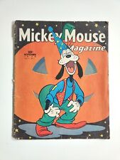 1939 Mickey Mouse Magazine Vol 5 #2 Goofy Halloween Cover Golden Age Comic picture