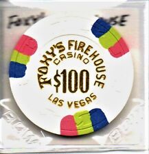 Foxy's Firehouse Casino 1995 Las Vegas Nevada 100 Dollar Gaming Chip as pictured picture