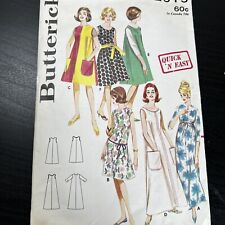 Vintage 60s Butterick 3408 Tent Dress House Robe Lingerie Sewing Pattern MED CUT picture
