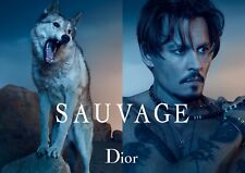 Johnny Depp Savage Sauvage Eau de Cologne Poster picture