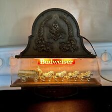 Vtg 1988 Budweiser Lighted Sign World's Champion Clydesdale Team Working picture
