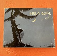 Vintage 1930s Hula Girl pin-up crescent moon unopened playing poker cards picture