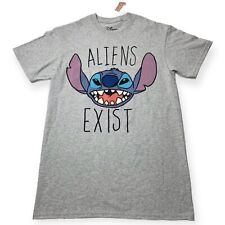 Disney Stitch Aliens Exist T-shirt Adult Size S NWT picture