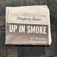 Vintage Allegheny Times Up In Smoke Extra Weekend Newspaper March 2003 War Home picture