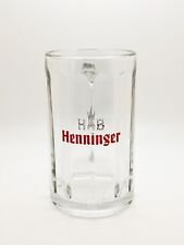Vintage HB Henninger Glass Beer Mug Stein 0.3L  picture