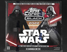 2022 Topps Star Wars Chrome Black Hobby Box Factory Sealed picture