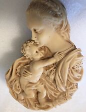 Collectible Vintage Religious Plaque - Madonna & Child-Virgin Mary-RARE (2C) picture