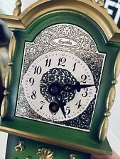 Mini Grandfather Clock Engstler Wind Key Desk Germany Vintage Green 1978 MGM picture