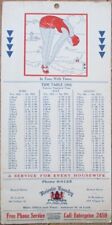 Bathing Beauty Pinup 1932 Sign, Tide Table, Guilford Clinton Milford Madison, CT picture