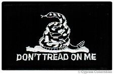 DON'T TREAD ON ME GADSDEN FLAG MORALE PATCH AMERICAN BLACK embroidered iron-on picture