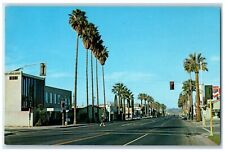 1971 Harvard Ave. Intersection Florida Ave. Downtown Hemet California Postcard picture