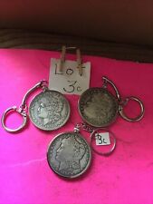 Set 3 Lot Coin Keychains 1892-1889-1904 Copies Junk Drawer Estate Find Read picture