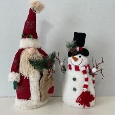 Santa Claus  & Snowman Christmas Holiday Indoor Decorations 17