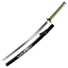 BATTLE READY HAND FORGED TRAINING SAMURAI GAME SWORD CARBON STEEL KATANA COSPLAY picture