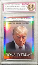 Donald Trump Mugshot Collector's Trading Card Holographic - Gem Mint 10 Rated picture