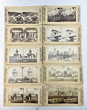 Antique European Series Stereoscope Viewer Cards - Lot of 10 picture