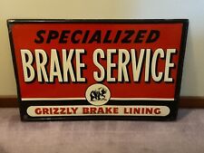 Vintage 1950’s grizzley brakes sign picture