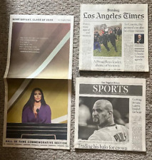 LOS ANGELES TIMES KOBE BRYANT MAY 16 2021 INDUCTED HALL OF FAME 12 PG SP SECTION picture