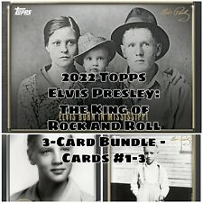 2022 Topps Elvis Presley: The King of Rock and Roll 3-Card Bundle #1-3 Pre Order picture
