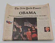 The New York Times - November 5, 2008 - Barrack Obama Elected President (Unread) picture